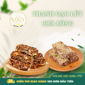 Dinh Dưỡng trong Thanh Gạo Lứt Chà Bông