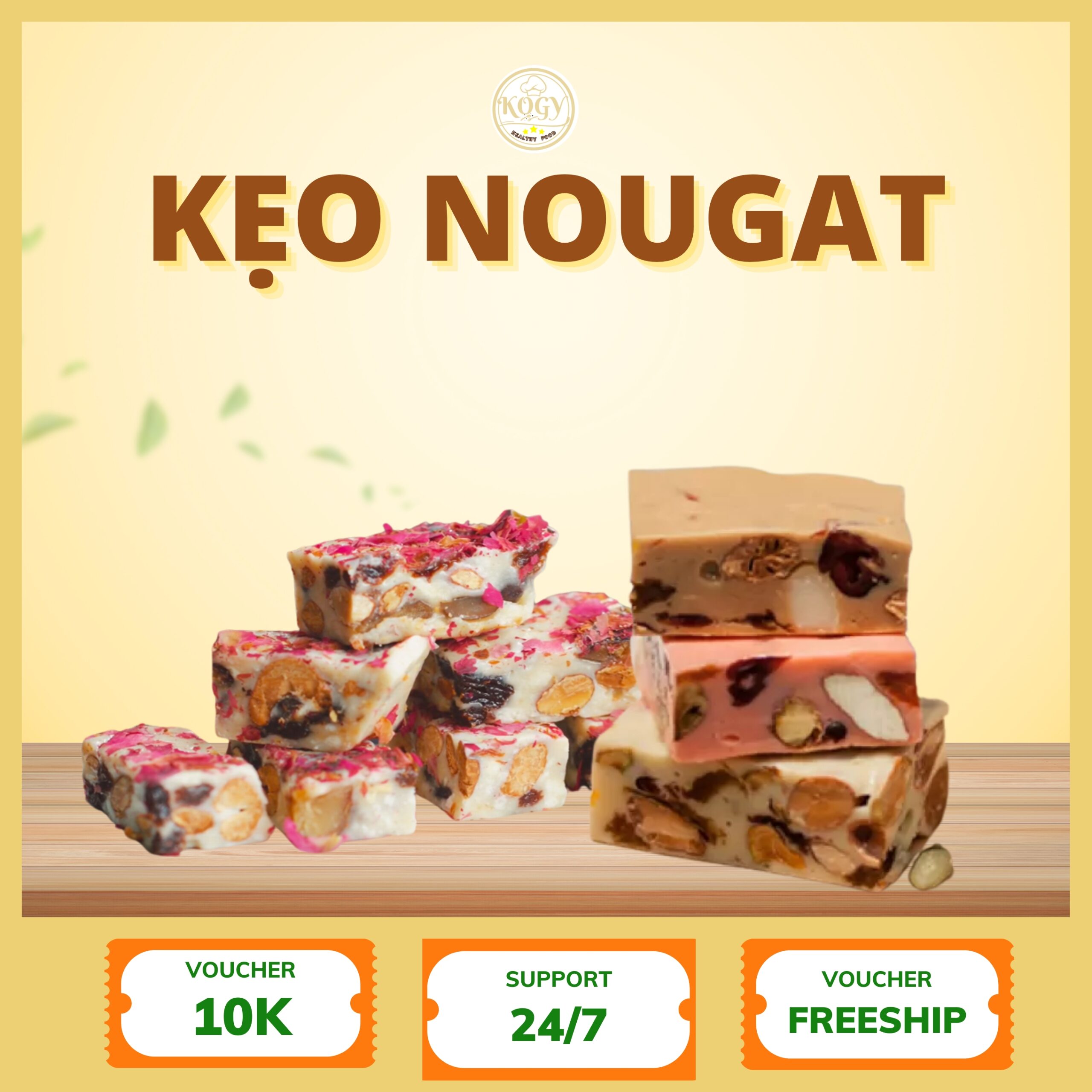 Đồ Ăn Healthy Kẹo Nougat