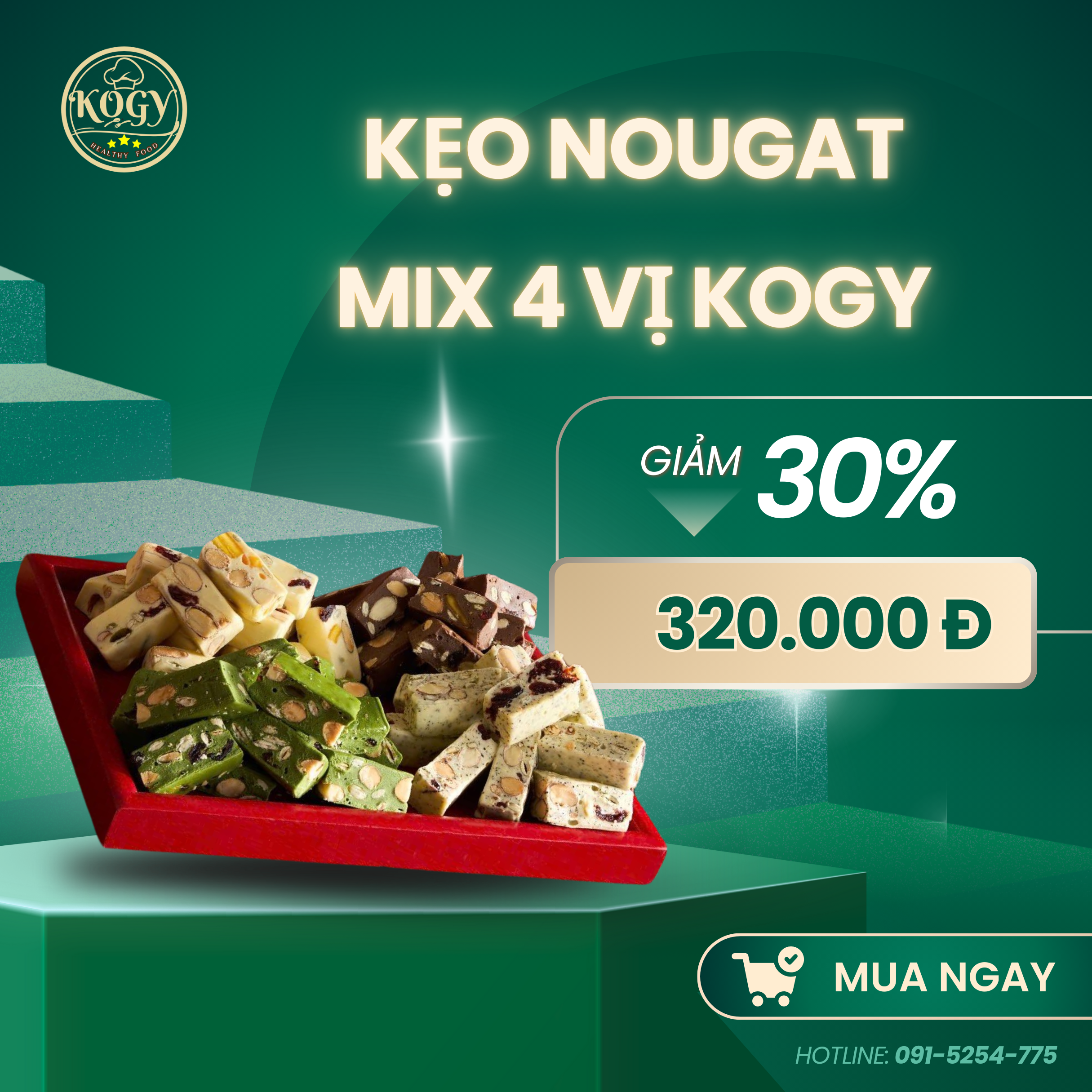 Kẹo Hạnh Phúc Nougat Kogy